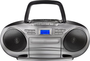 Insignia™ - CD/Cassette Boombox with AM/FM Radio